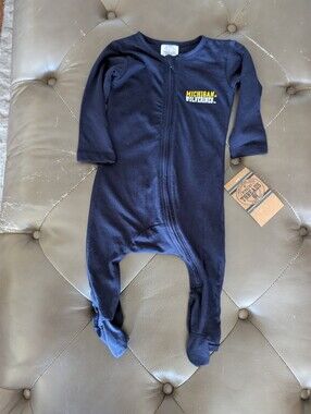 Baby Boys MICHIGAN WOLVERINES Onesie Size 3-6 Mos